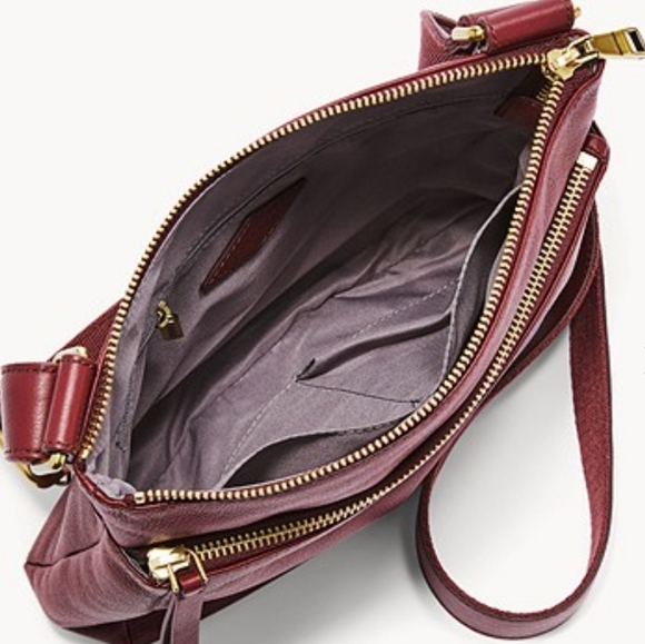 Fossil Corey Cabernet Leather Crossbody - Picture 4 of 6